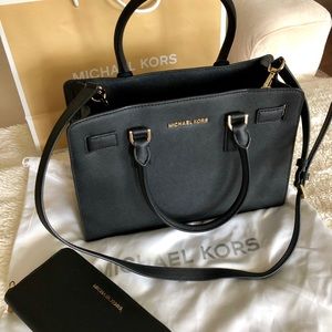 Michael Kors Black bag and wallet